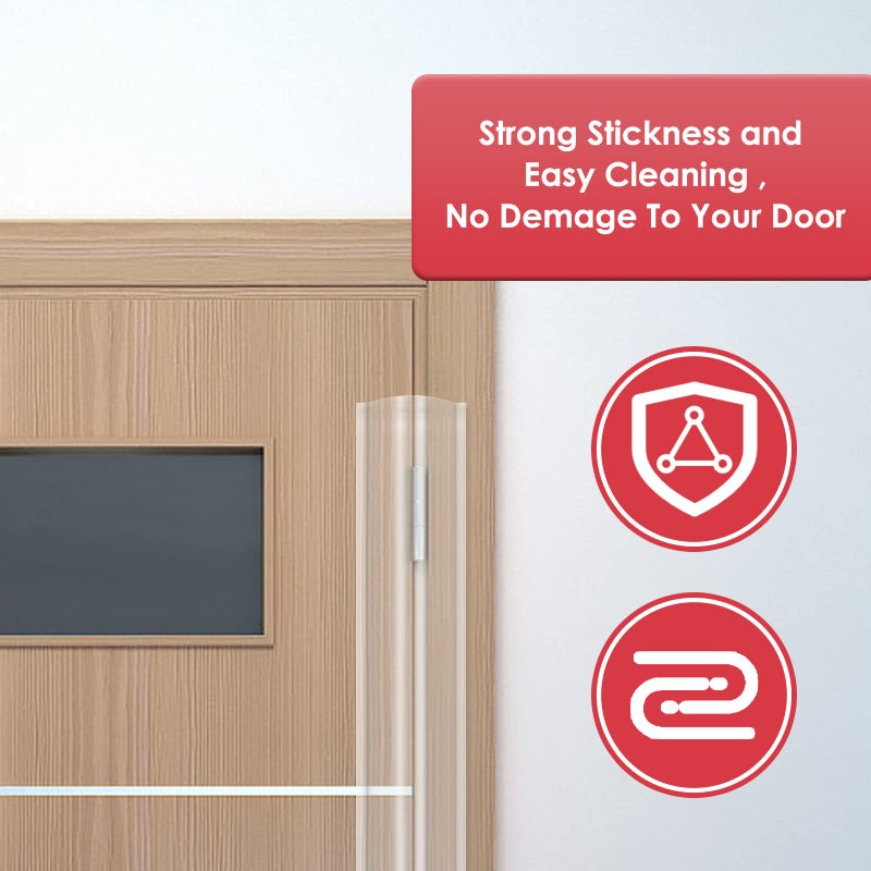 Angloria Door Pinch Guard Baby Proofing  Door Hinge Cover  Door Protector for Kids Finger Safety  Door Finger Pinch Guards Heavy Duty  Door jam Shield - Image 5